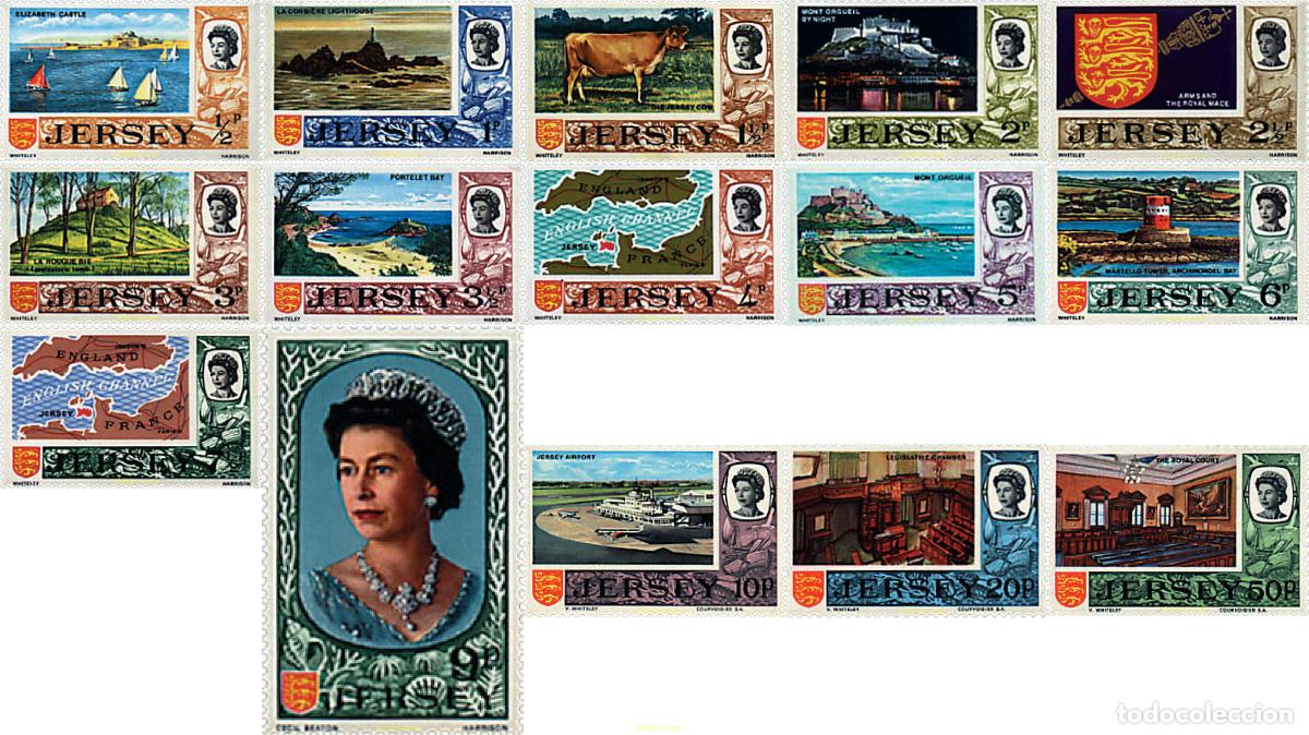 Sellos: 66488 MNH JERSEY 1971 MOTIVOS VARIOS
