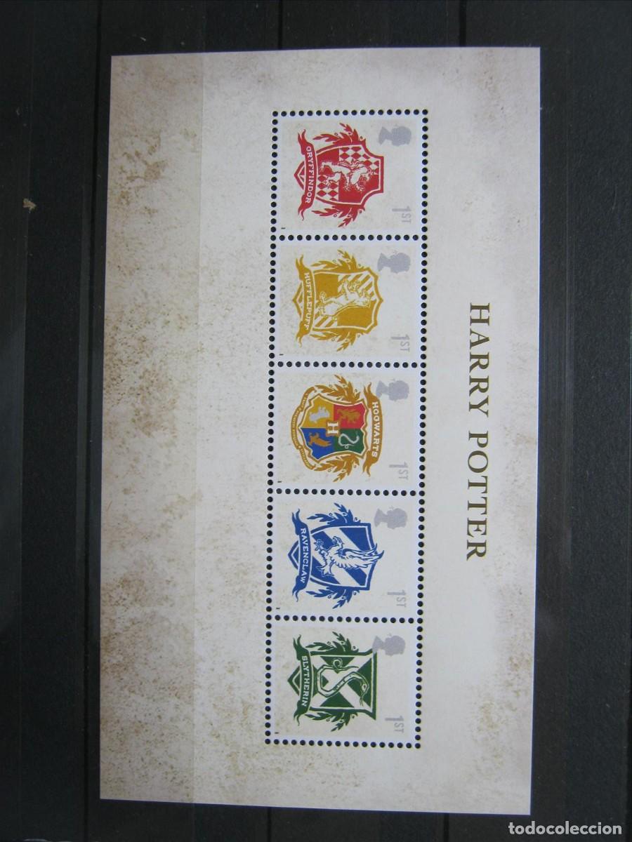 Sellos: GRAN BRETA&Ntilde;A HARRY POTTER HOJA BLOQUE YVERT HB 49 2911/2915 MNH** SIN CHARNELA LUJO.
