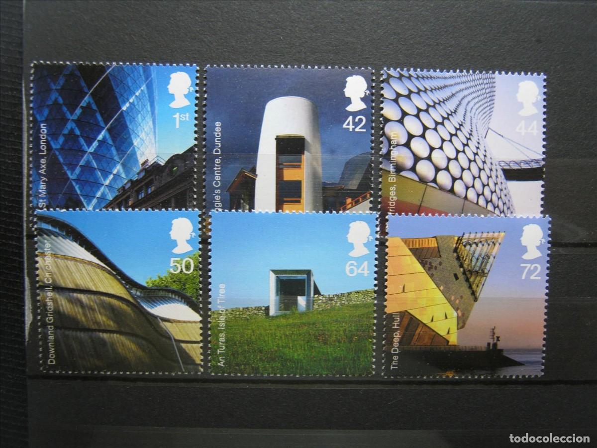 Sellos: GRAN BRETA&Ntilde;A 2006 ARQUITECTURA SERIE YVERT 2768/2773 MNH** SIN CHARNELA LUJO.