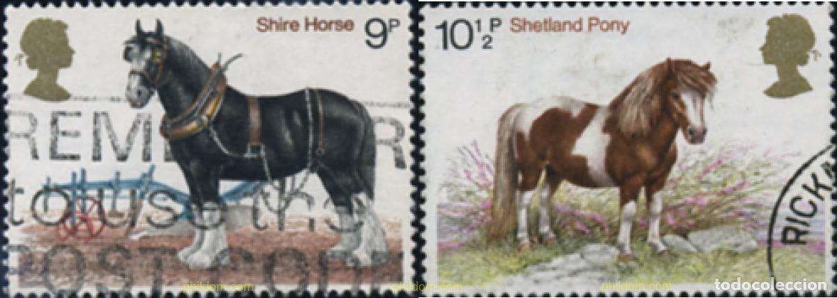 Sellos: 355712 USED GRAN BRETA&Ntilde;A 1978 CABALLOS
