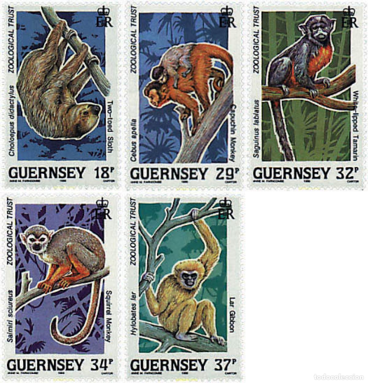 Sellos: 66230 MNH GUERNSEY 1989 PROTECCION DE LA NATURALEZA