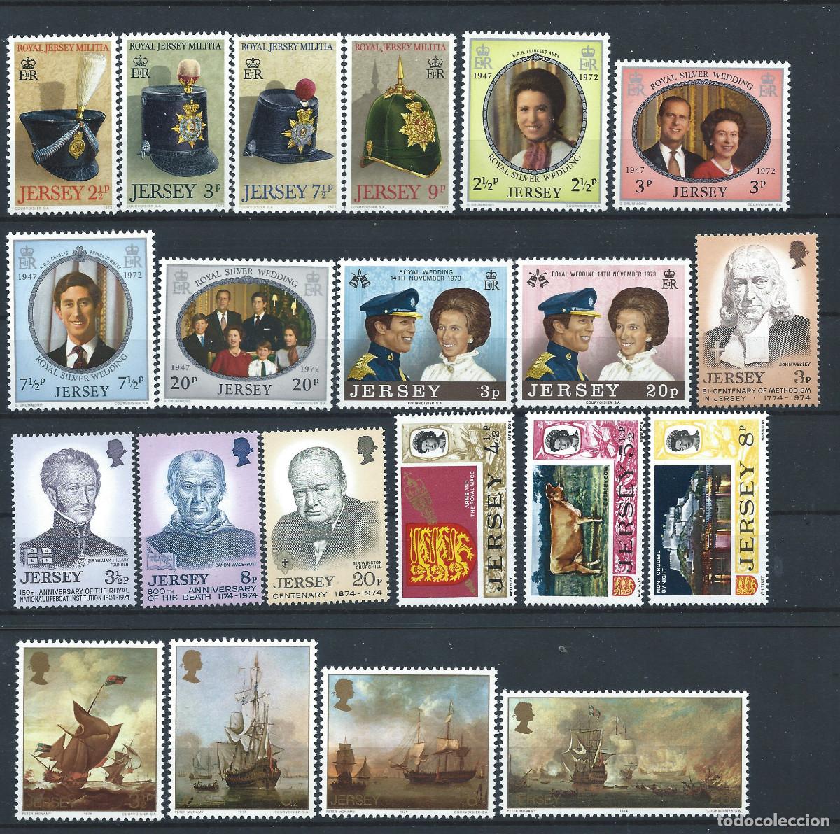 Sellos: Jersey Lot 21 Tp Neuf** (MNH) Entre 1972 et 74 - Sujets divers