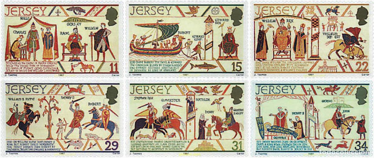 Sellos: 66583 MNH JERSEY 1987 9 CENTENARIO DE LA MUERTE DE GUILLERMO EL CONQUISTADOR