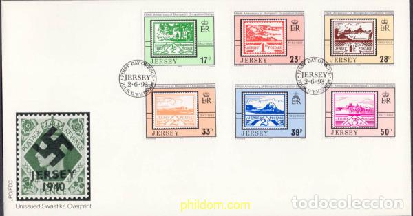 Sellos: 403886 MNH JERSEY 1993 50 ANIVERSARIO DE LOS PRIMEROS SELLOS