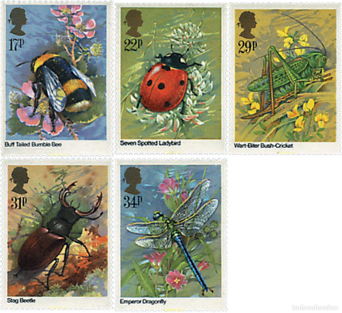 Sellos: 91216 MNH GRAN BRETA&Ntilde;A 1985 INSECTOS