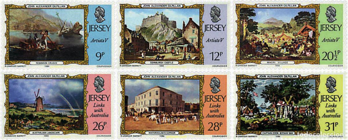 Selos: 66572 MNH JERSEY 1984 PINTURAS DE JOHN ALEXANDER GILFILLAN