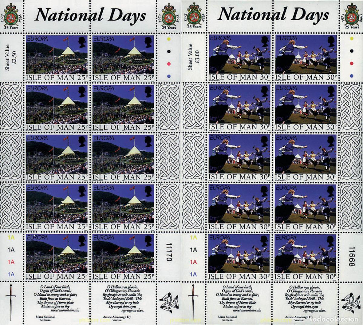 Sellos: 9163 MNH MAN 1998 EUROPA CEPT. FESTIVALES Y FIESTAS NACIONALES