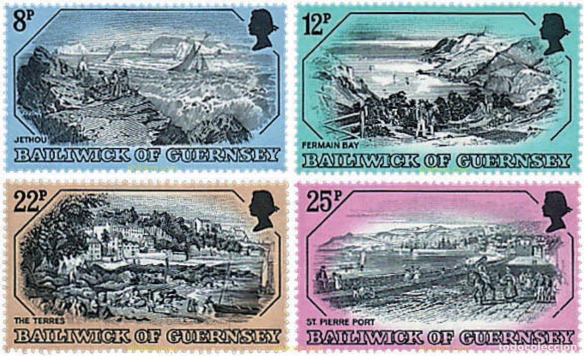 Sellos: 66178 MNH GUERNSEY 1982 GRABADOS ANTIGUOS
