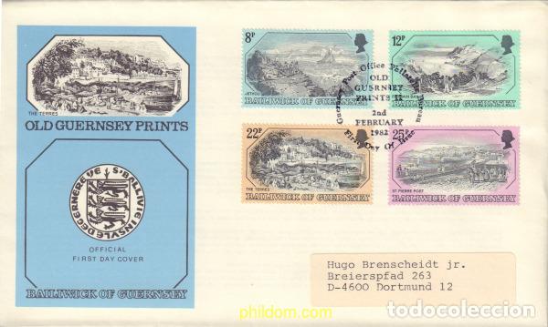 Sellos: 407201 MNH GUERNSEY 1982 GRABADOS ANTIGUOS