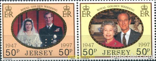 Sellos: 6928 MNH JERSEY 1997 BODAS DE ORO DE LA REINA ISABEL II