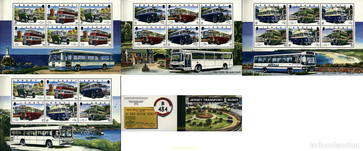 Sellos: 3284 MNH JERSEY 1998 TRANSPORTES DE JERSEY