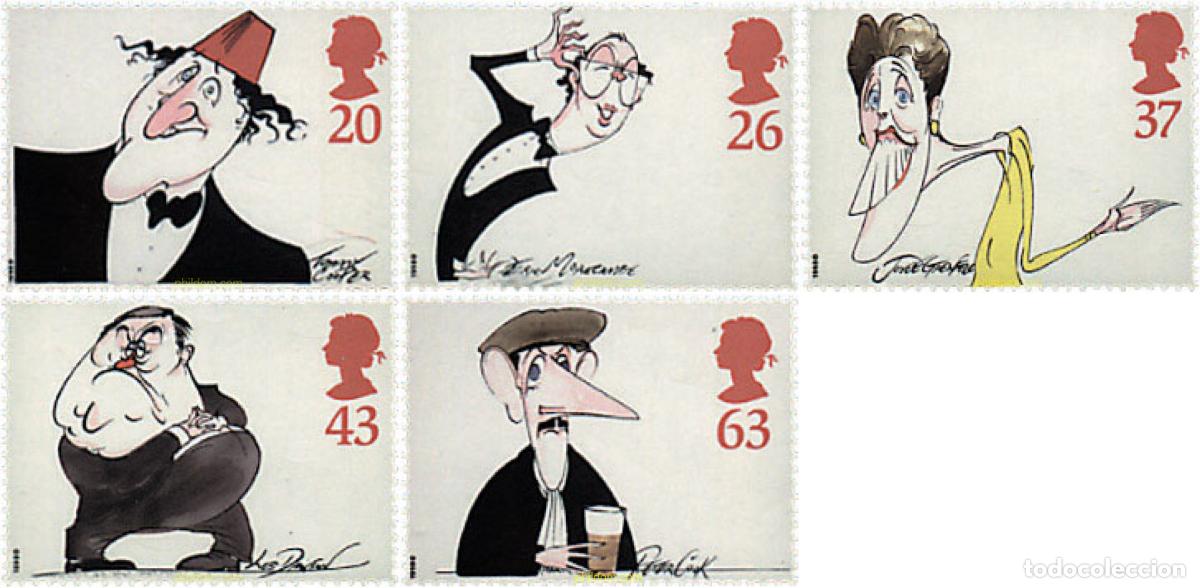 Sellos: 35711 MNH GRAN BRETA&Ntilde;A 1998 GRANDES COMEDIANTES BRITANICOS