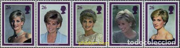 Sellos: 6947 MNH GRAN BRETA&Ntilde;A 1998 HOMENAJE A LA PRINCESA DIANA DE GALES