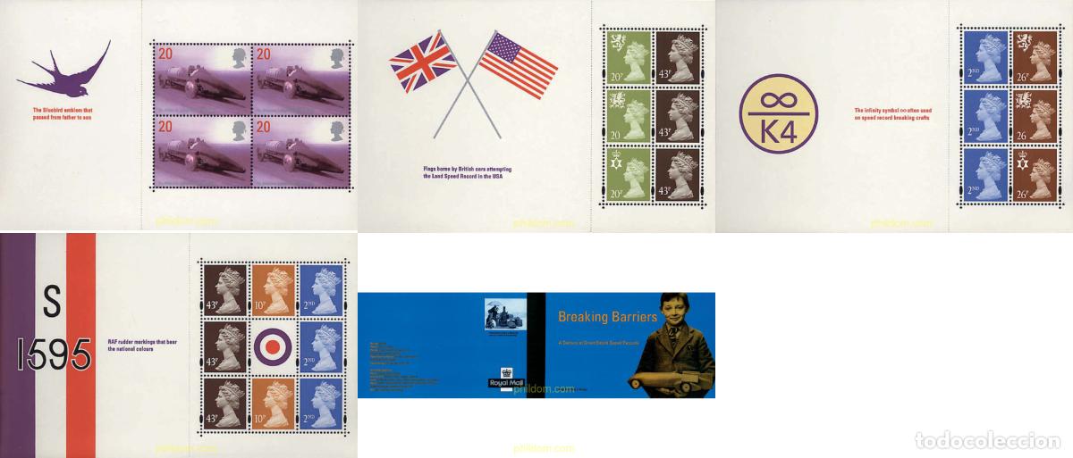 Sellos: 3092 MNH GRAN BRETA&Ntilde;A 1998 RECORDS BRITANICOS DE VELOCIDAD