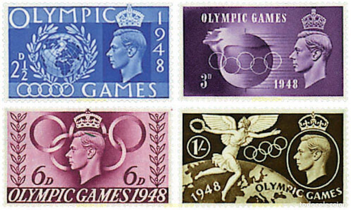 Timbres: 66089 HINGED GRAN BRETA&Ntilde;A 1948 14 JUEGOS OLIMPICOS VERANO LONDRES 1948