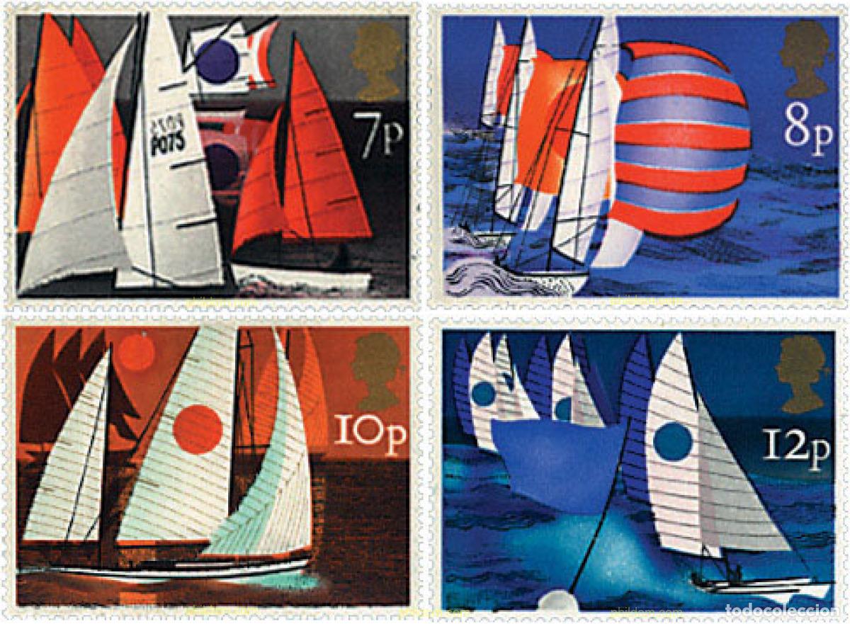 Sellos: 281164 HINGED GRAN BRETA&Ntilde;A 1975 DEPORTES DE VELA