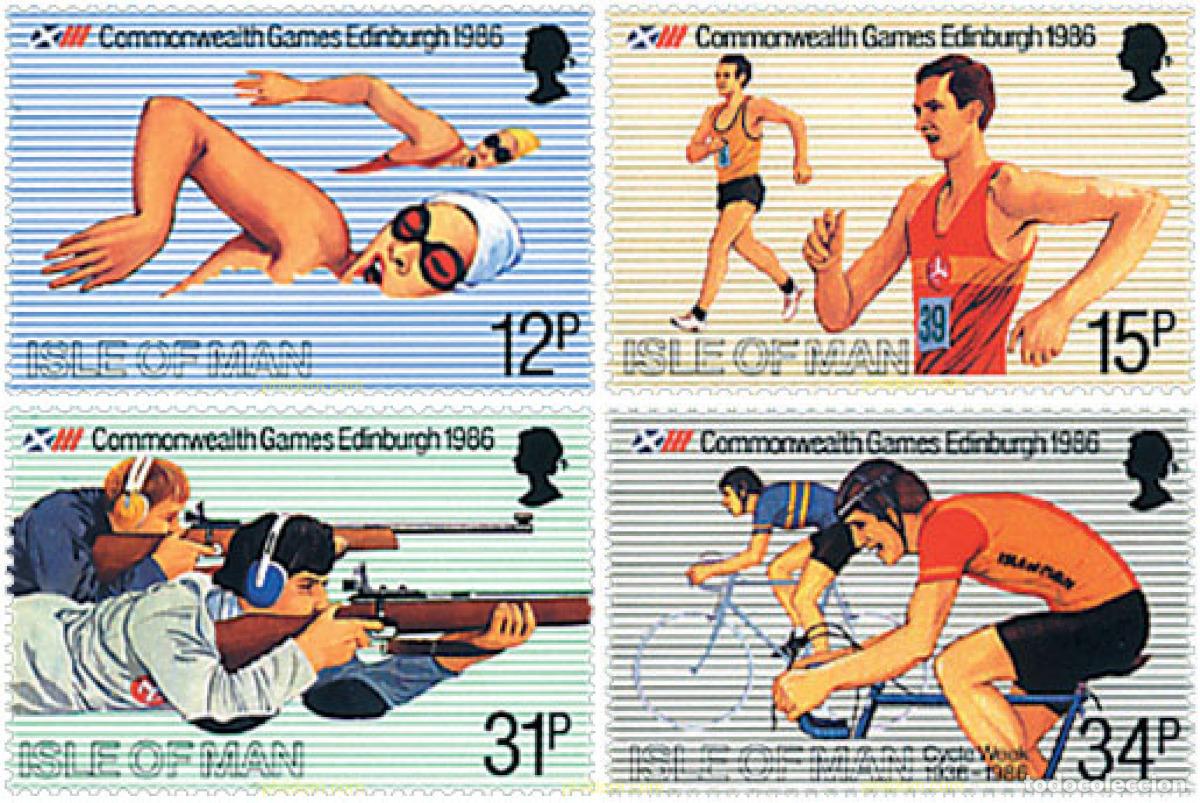 Sellos: 66383 MNH MAN 1986 JUEGOS DE LA COMMONWEALTH EN EDIMBURGO