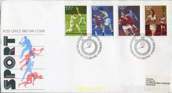 Sellos: 286061 USED GRAN BRETA&Ntilde;A 1980 CENTENARIO DE LOS CLUBS DEPORTIVOS BRITANICOS.
