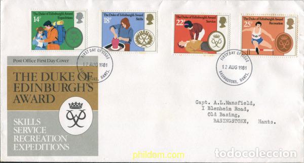 Sellos: 577685 MNH GRAN BRETA&Ntilde;A 1981 25 ANIVERSARIO DEL PREMIO DUQUE DE EDIMBURGO