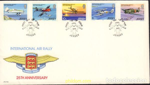 Sellos: 376327 MNH JERSEY 1979 25 RALLYE INTERNACIONAL DE AVIACION