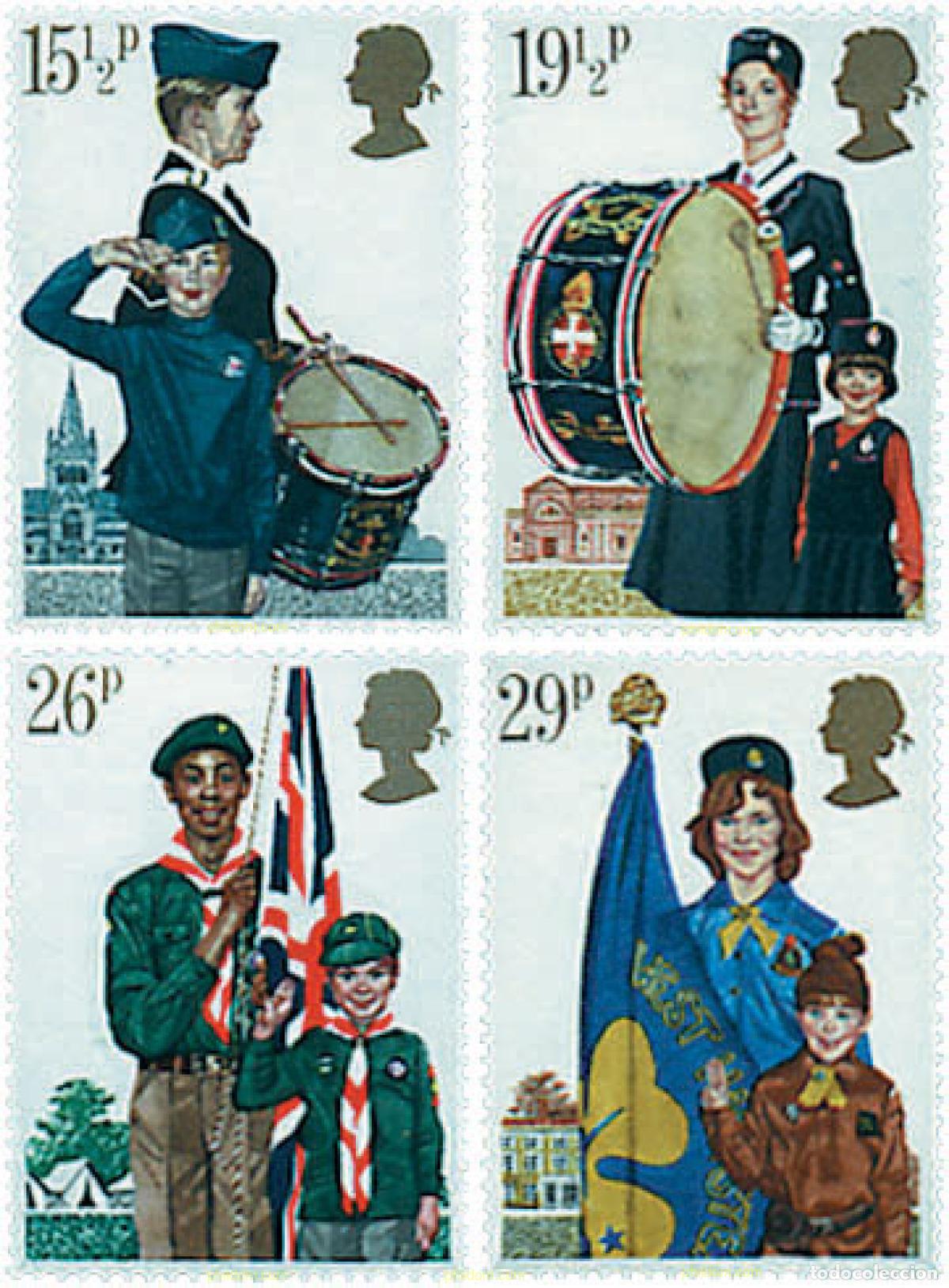 Sellos: 41137 MNH GRAN BRETA&Ntilde;A 1982 75 ANIVERSARIO DEL ESCULTISMO