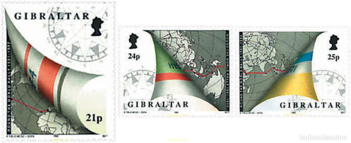 Sellos: 83463 MNH GIBRALTAR 1992 REGATA ALREDEDOR DEL MUNDO