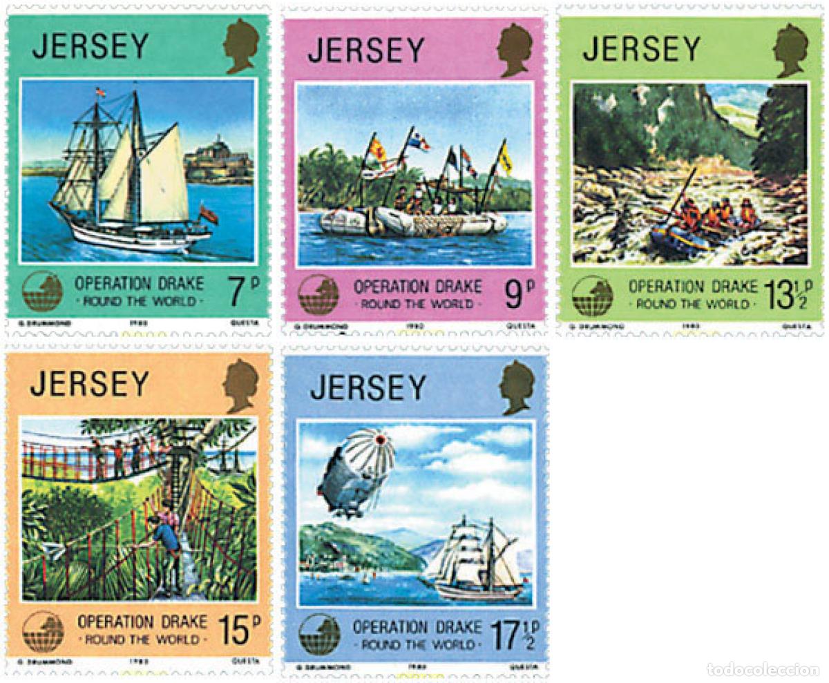 Sellos: 688801 MNH JERSEY 1980 OPERACION DRAKE