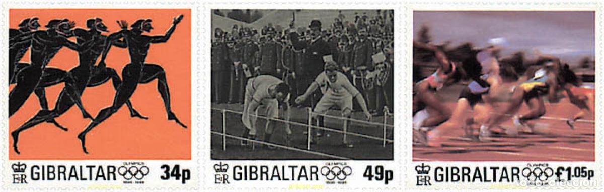 Sellos: 84302 MNH GIBRALTAR 1996 CENTENARIO DE LOS JUEGOS OLIMPICOS