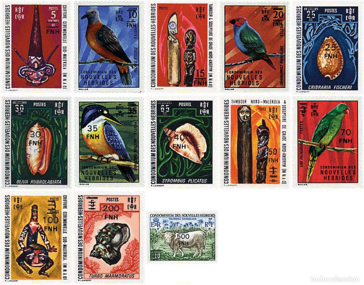 Sellos: 576326 MNH NUEVAS HEBRIDAS 1977 MOTIVOS VARIOS