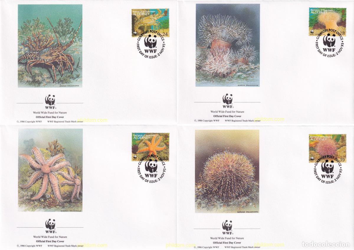 Sellos: 23157 MNH ALDERNEY 1993 FAUNA MARINA DE ALDERNEY
