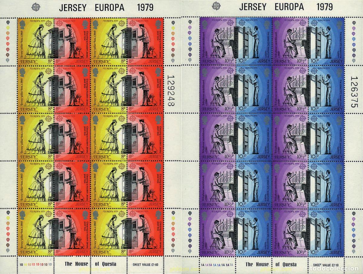 Francobolli: 8910 MNH JERSEY 1979 EUROPA CEPT. COMUNICACIONES