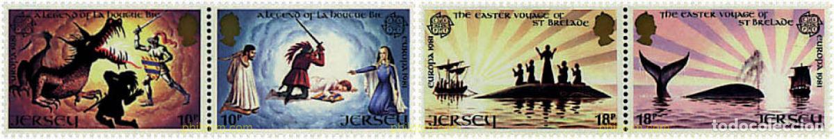 Sellos: 5594 MNH JERSEY 1981 EUROPA CEPT. FOLCLORE