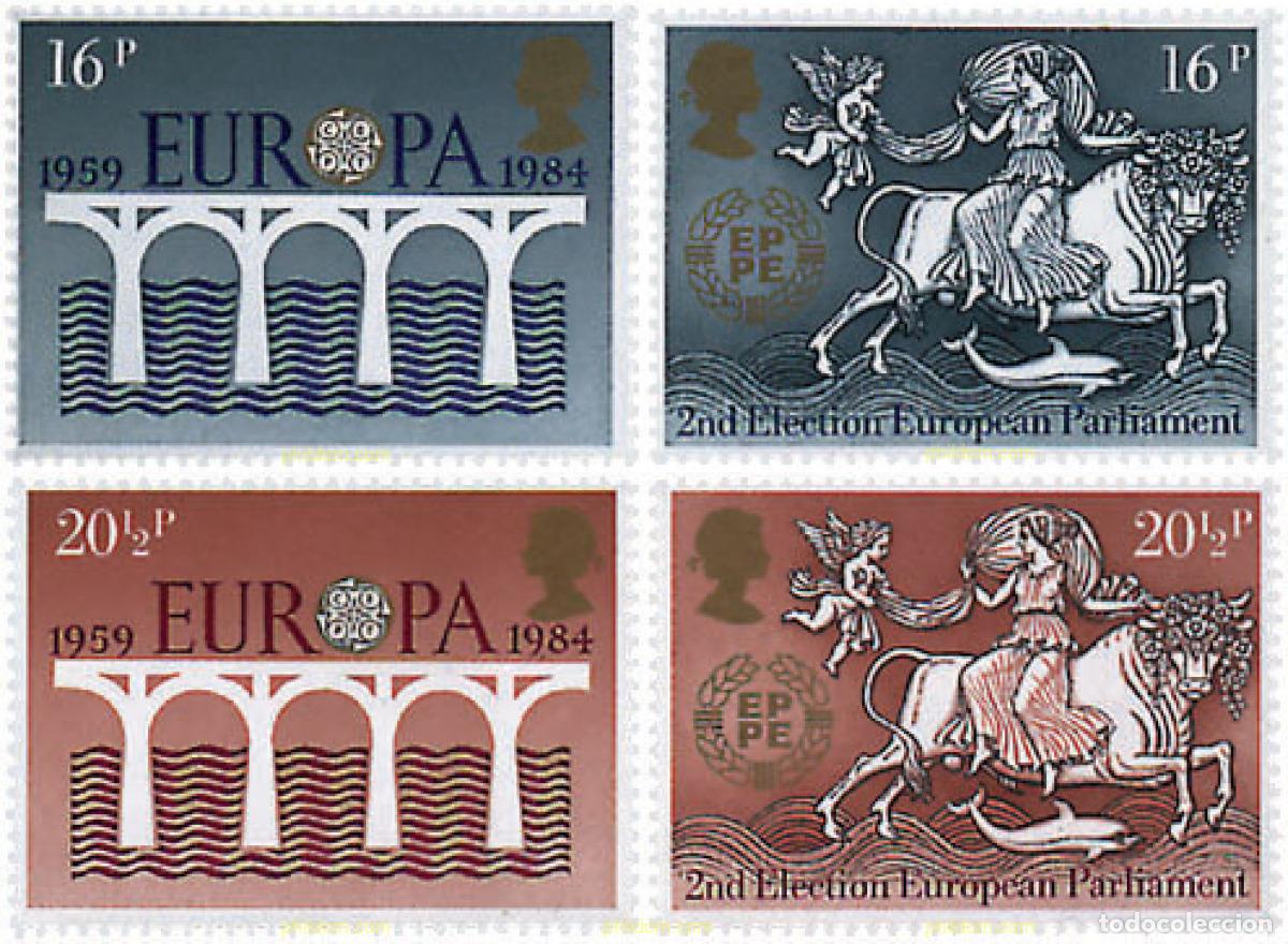 Sellos: 62564 MNH GRAN BRETA&Ntilde;A 1984 EUROPA CEPT. 25 ANIVERSARIO DE LA CEPT