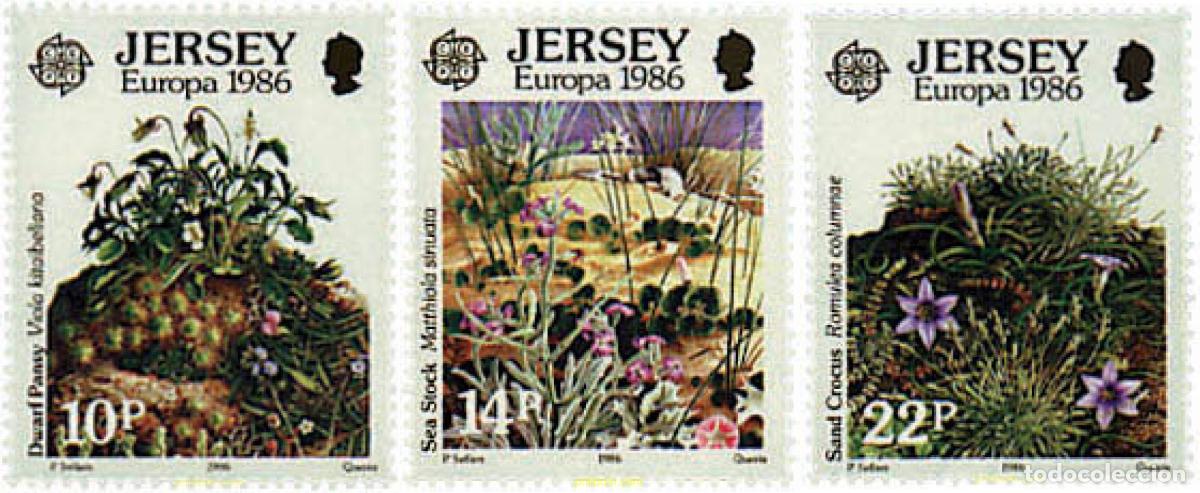 Selos: 97087 MNH JERSEY 1986 EUROPA CEPT. PATRIMONIO ARTISTICO Y NATURAL