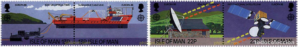 Sellos: 5604 MNH MAN 1988 EUROPA CEPT. TRANSPORTE Y MEDIOS DE COMUNICACION