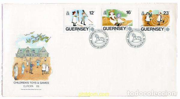 Sellos: 24188 MNH GUERNSEY 1989 EUROPA CEPT. JUEGOS INFANTILES