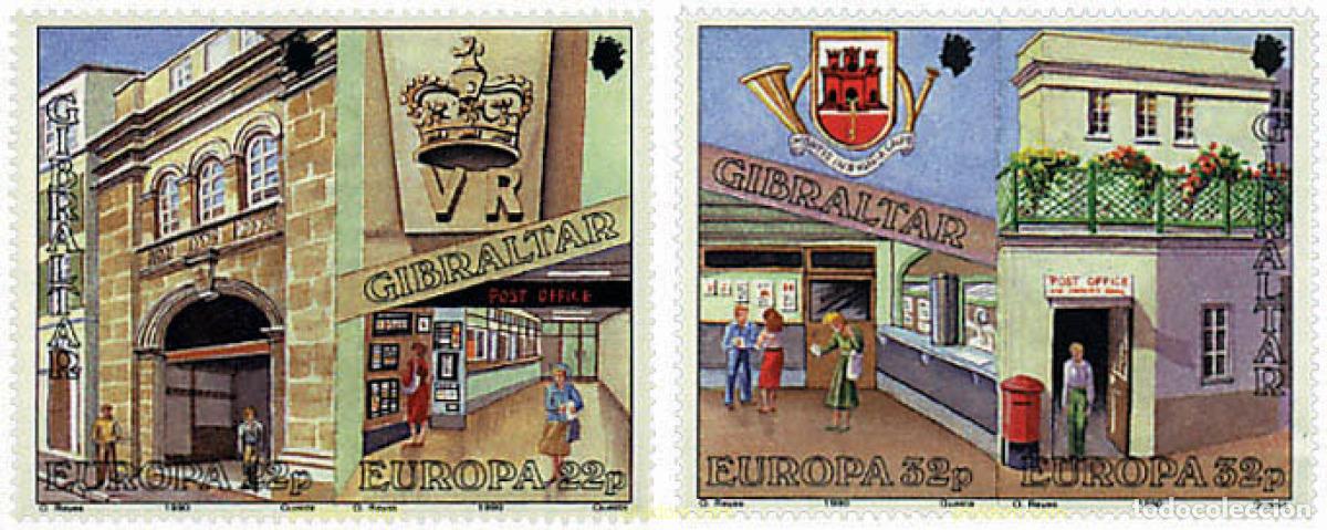 Sellos: 4582 MNH GIBRALTAR 1990 EUROPA CEPT. OFICINAS POSTALES