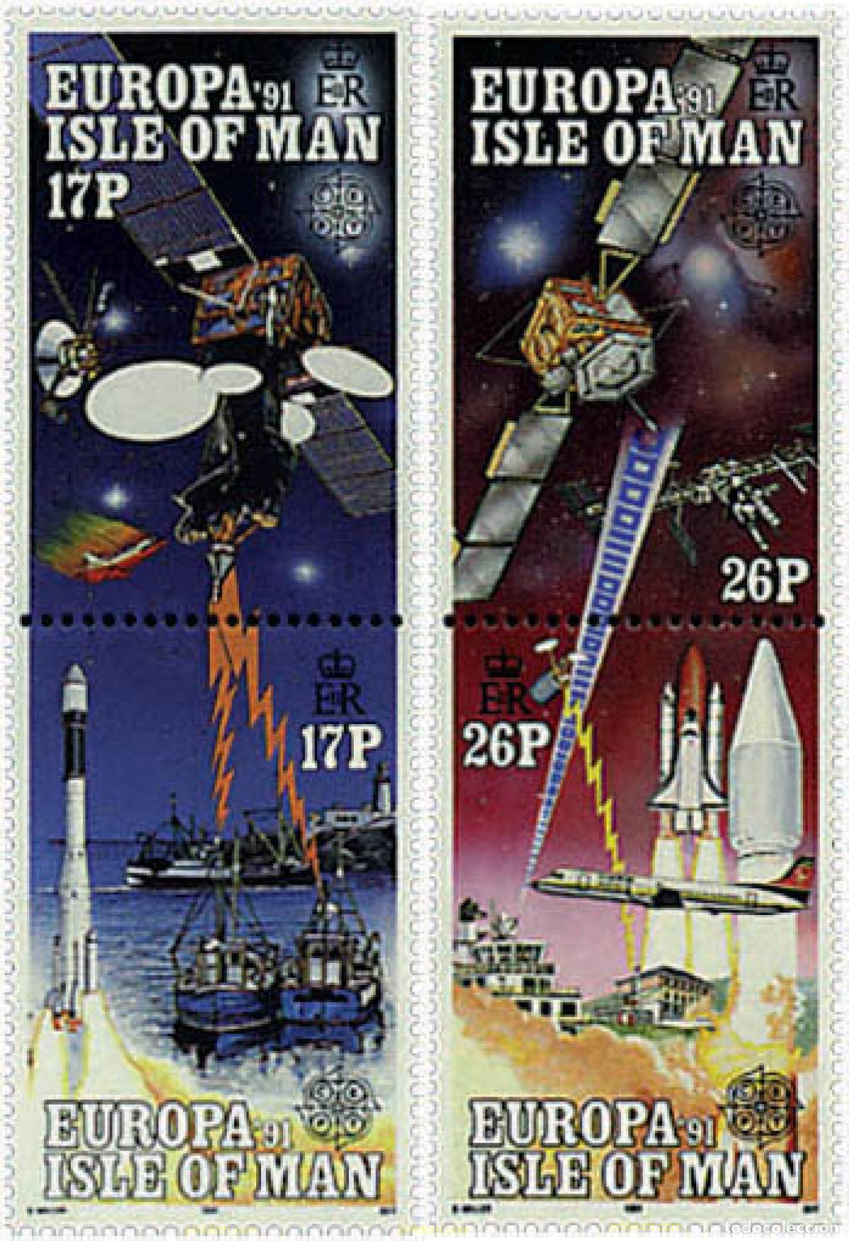 Sellos: 5612 MNH MAN 1991 EUROPA CEPT. TELECOMUNICACIONES