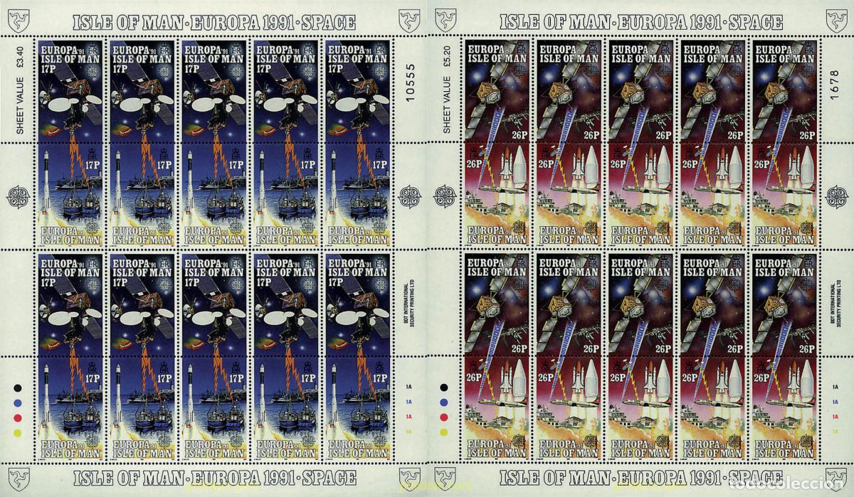 Sellos: 9015 MNH MAN 1991 EUROPA CEPT. TELECOMUNICACIONES
