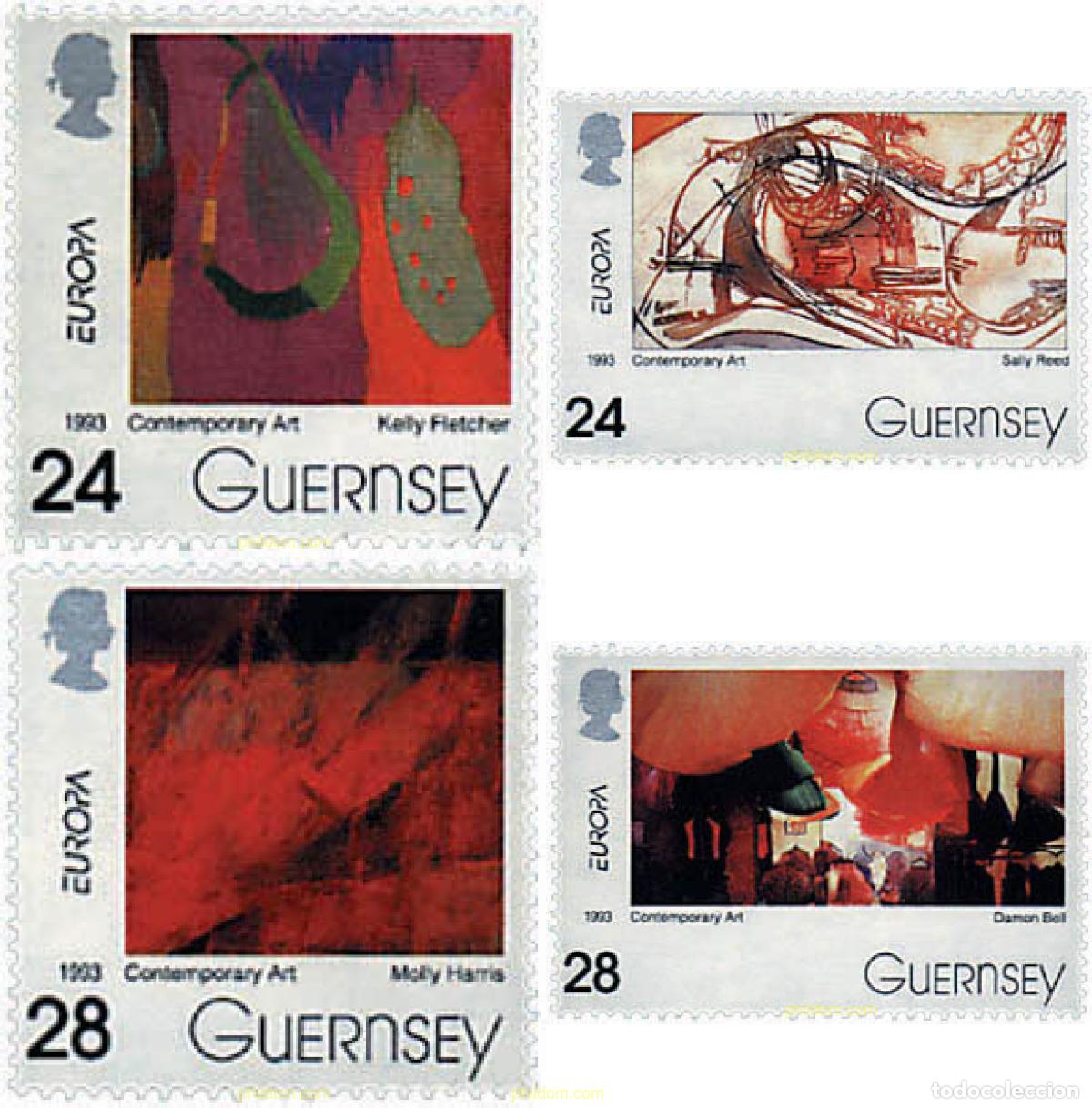 Francobolli: 62853 MNH GUERNSEY 1993 EUROPA CEPT. ARTE CONTEMPORANEO