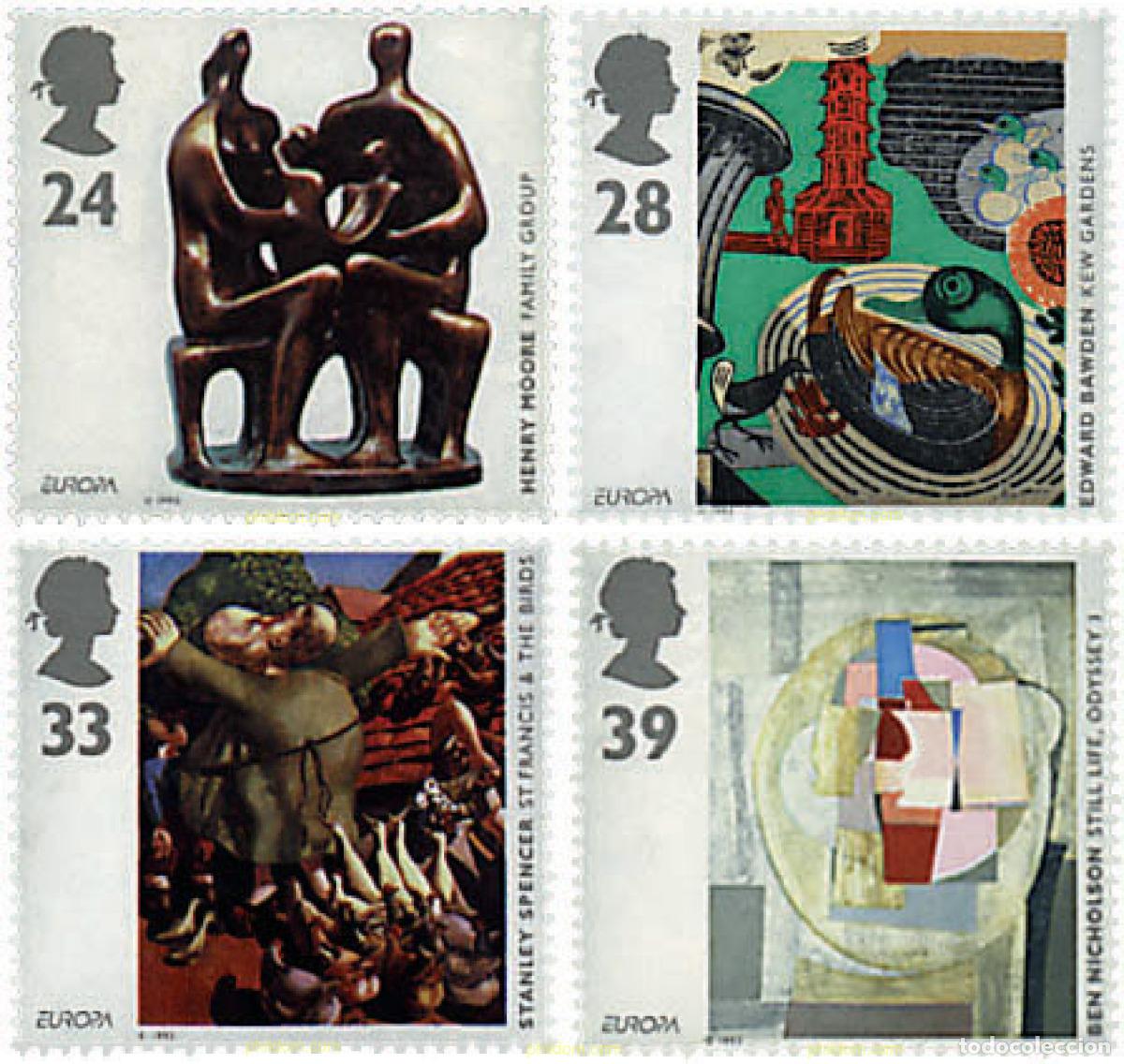 Francobolli: 62852 MNH GRAN BRETA&Ntilde;A 1993 EUROPA CEPT. ARTE CONTEMPORANEO
