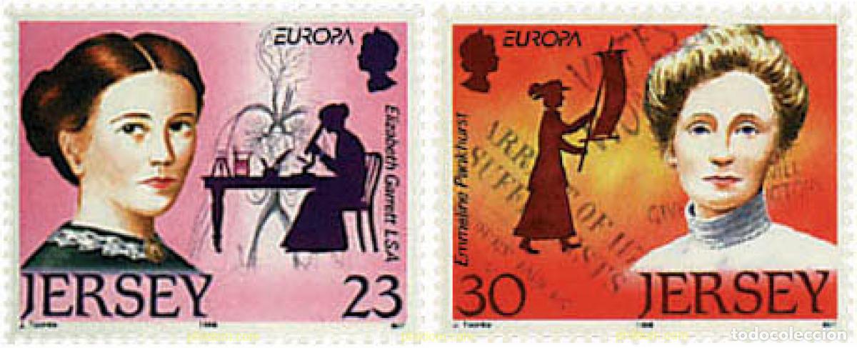 Sellos: 63018 MNH JERSEY 1996 EUROPA CEPT. MUJERES CELEBRES