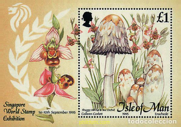 Sellos: 100211 MNH MAN 1995 SINGAPORE 95. EXPOSICION FILATELICA INTERNACIONAL. SETAS