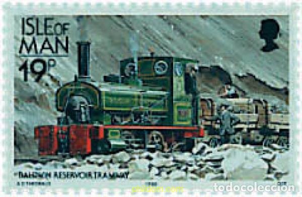 Sellos: 224960 MNH MAN 1990 TRENES Y TRANVIAS
