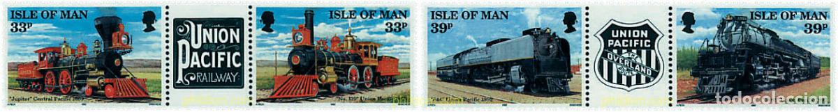 Sellos: 169369 MNH MAN 1992 CONSTRUCCION DE LA PRIMERA LINEA DEL FERROCARRIL TRANSCONTINENTAL