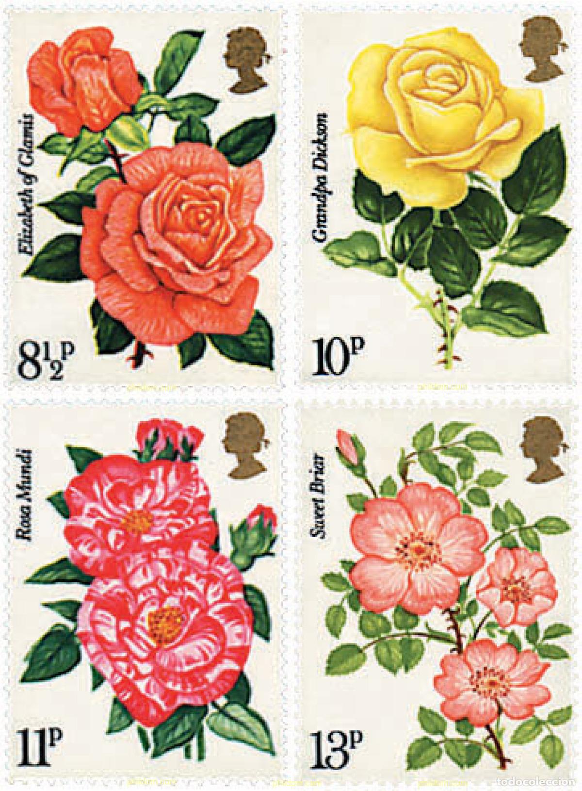 Sellos: 99041 MNH GRAN BRETA&Ntilde;A 1976 CENTENARIO DE LA REAL SOCIEDAD NACIONAL DE ROSAS