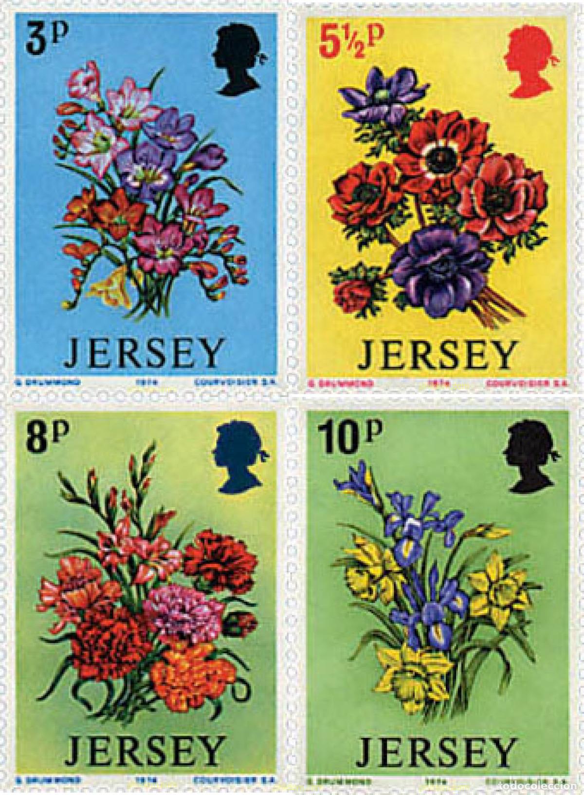 Sellos: 91925 MNH JERSEY 1974 FLORES