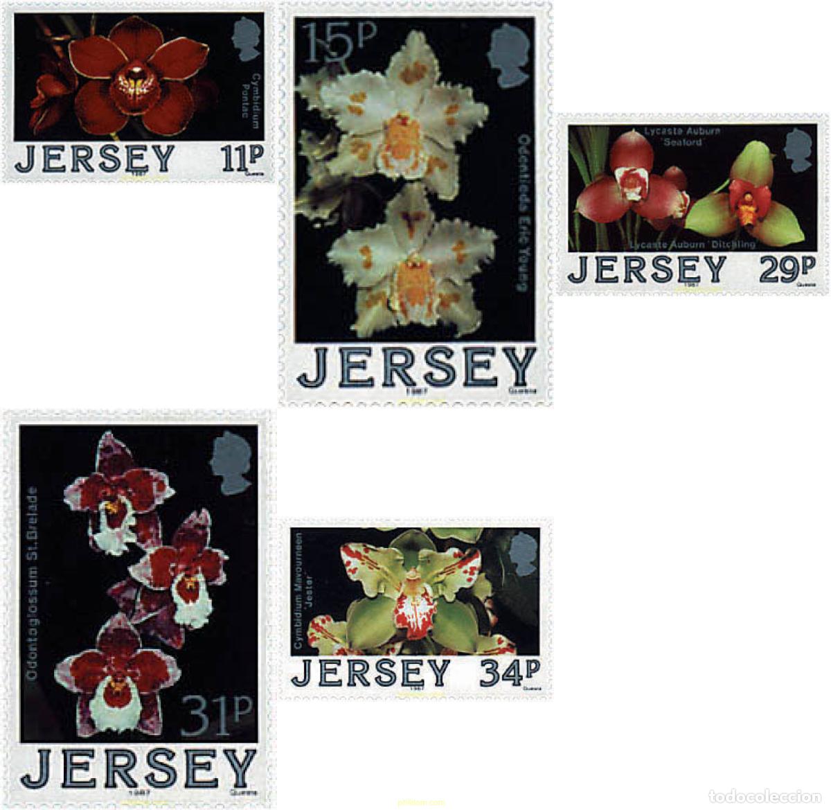 Sellos: 91929 MNH JERSEY 1988 ORQUIDEAS