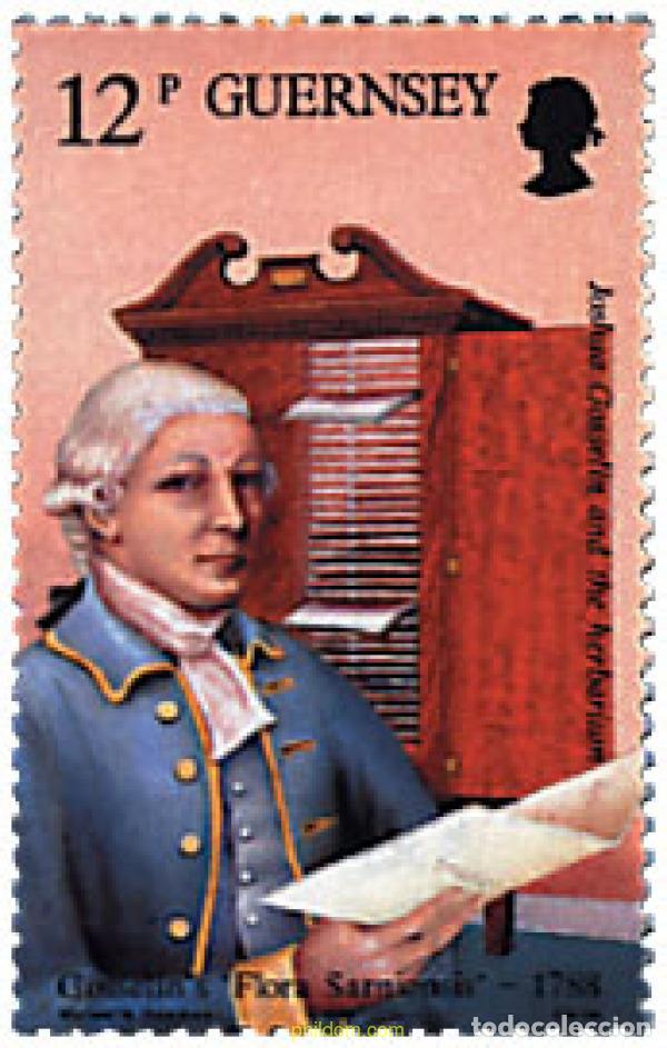 Sellos: 213083 MNH GUERNSEY 1988 BICENTENARIO DE LA PUBLICACION DEL FLORA SARNIENSIS DE J. GOSSELIN
