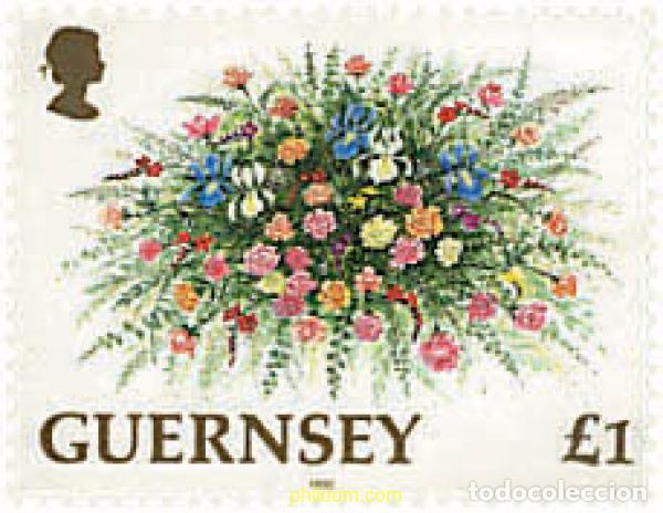 Sellos: 213034 MNH GUERNSEY 1992 FLORES DE GUERNSEY